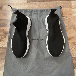 Balenciaga Women’s Speed Recycled Knit Graffiti Sneaker